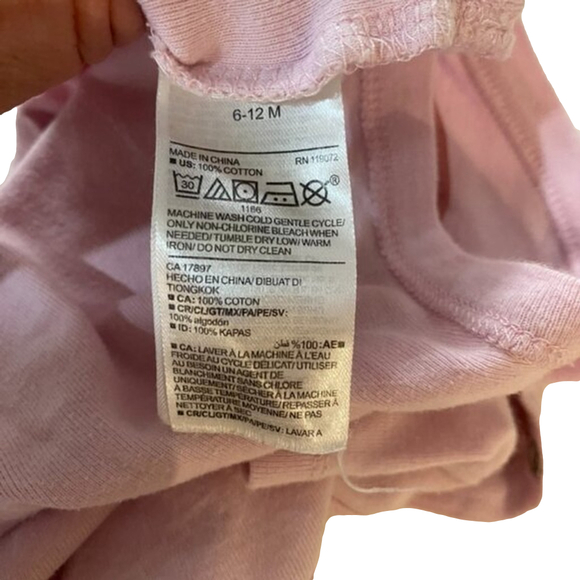 Disney Babygirl Bodysuit 6-12M Pink minnie mouse design - Picture 5 of 5